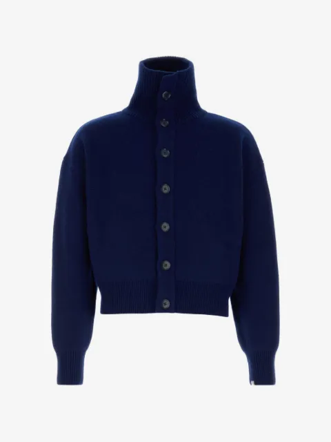 extreme cashmere n°377 high-neck cardigan