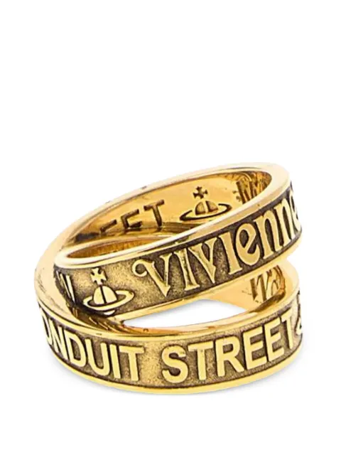 Vivienne Westwood Amos logo-engraved ring