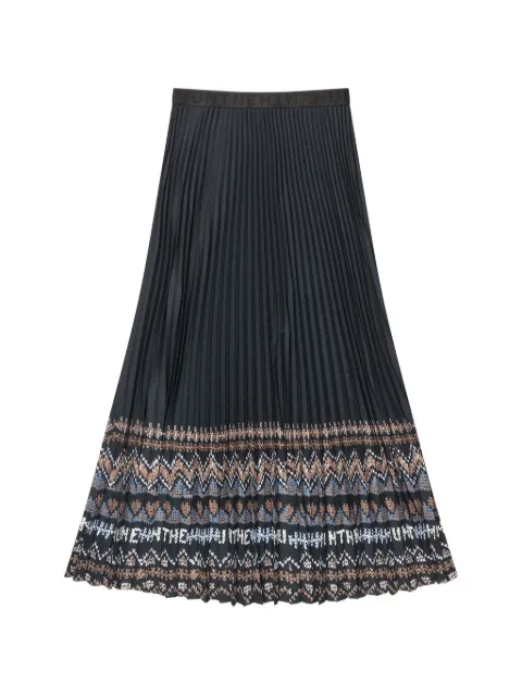 MUNTHE Taulla pleated long skirt