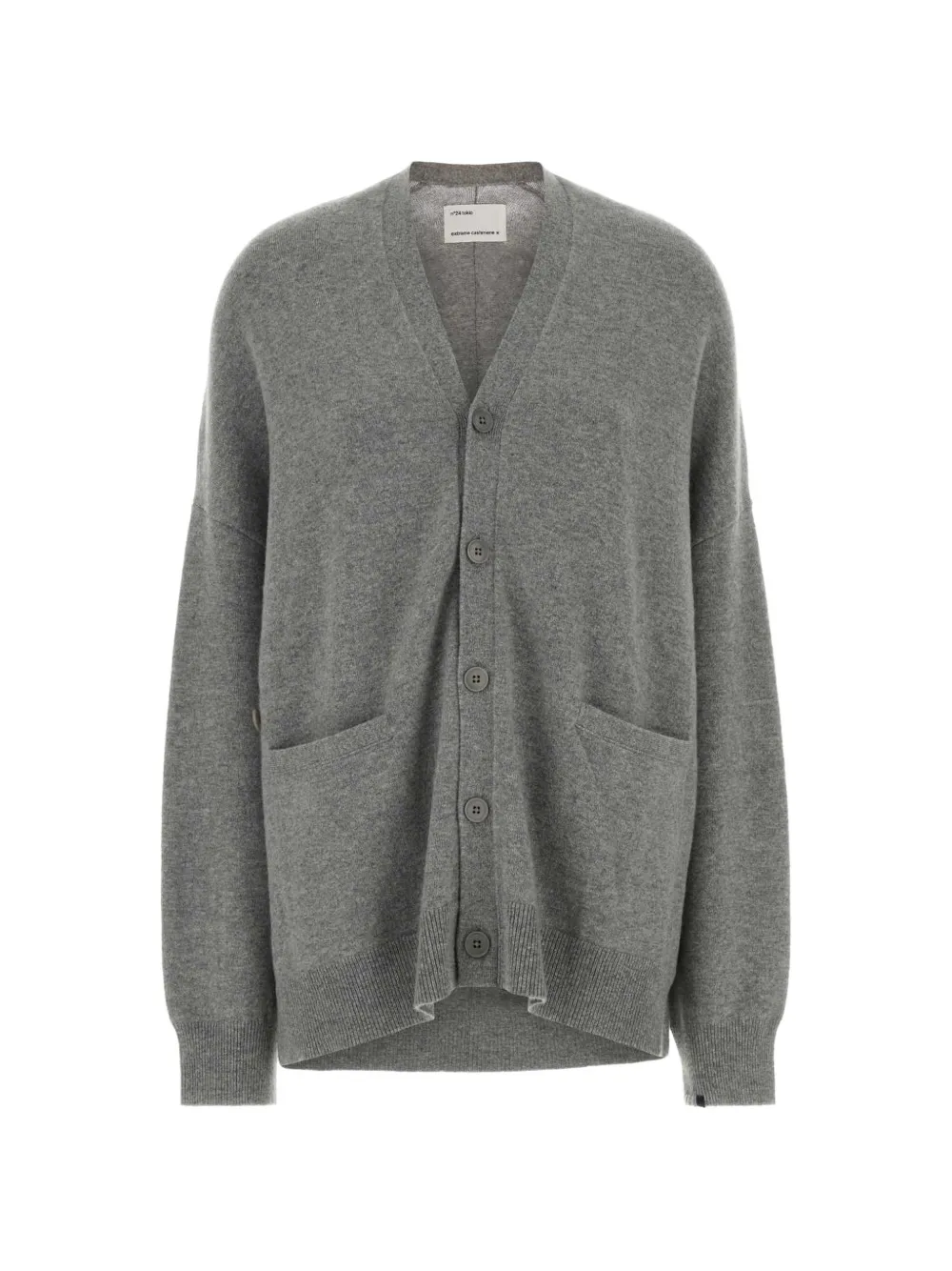 extreme cashmere N°24 Tokio oversized cardigan - Grau