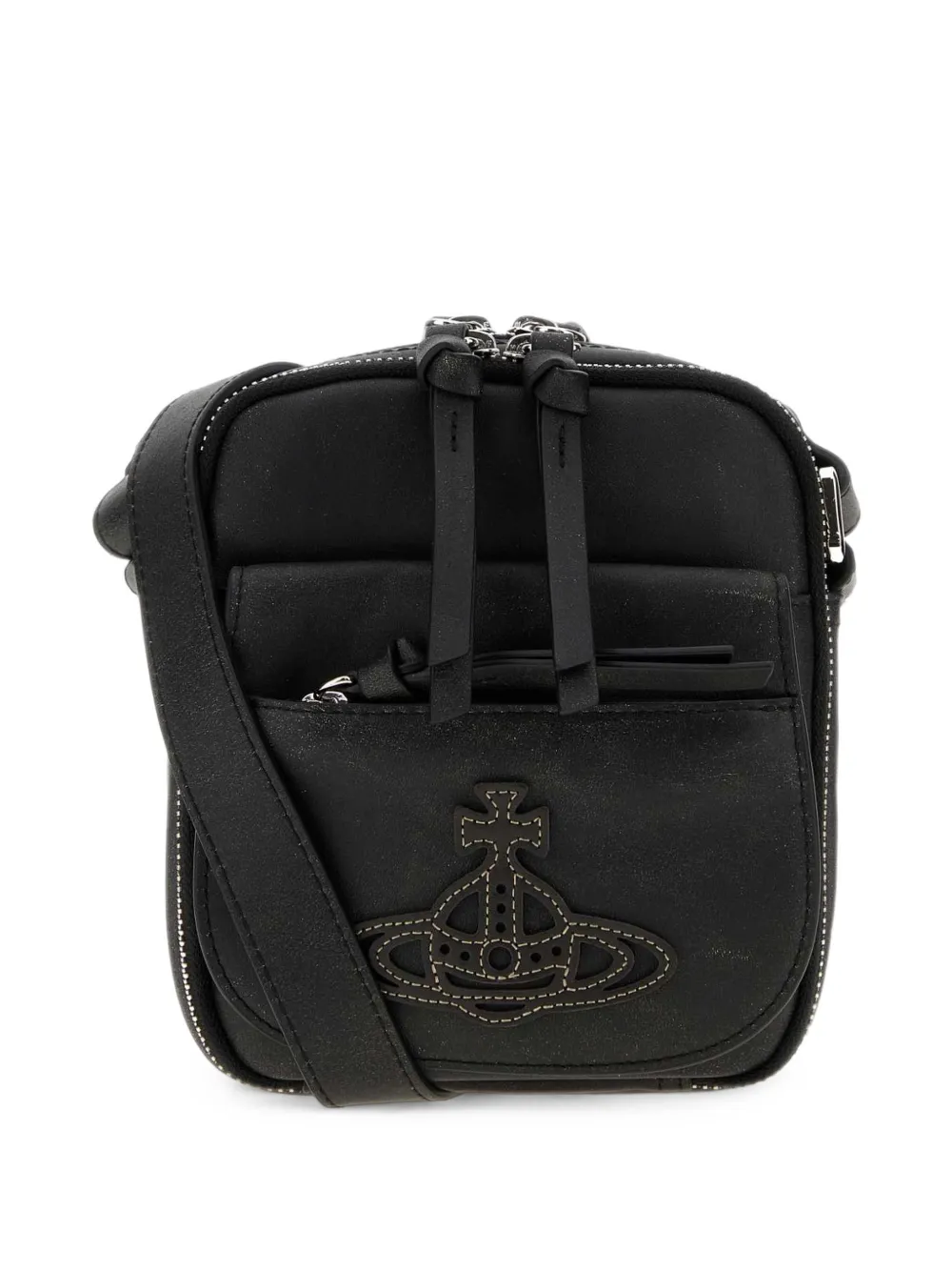 Vivienne Westwood Eton crossbodytas met Orb-patch Zwart