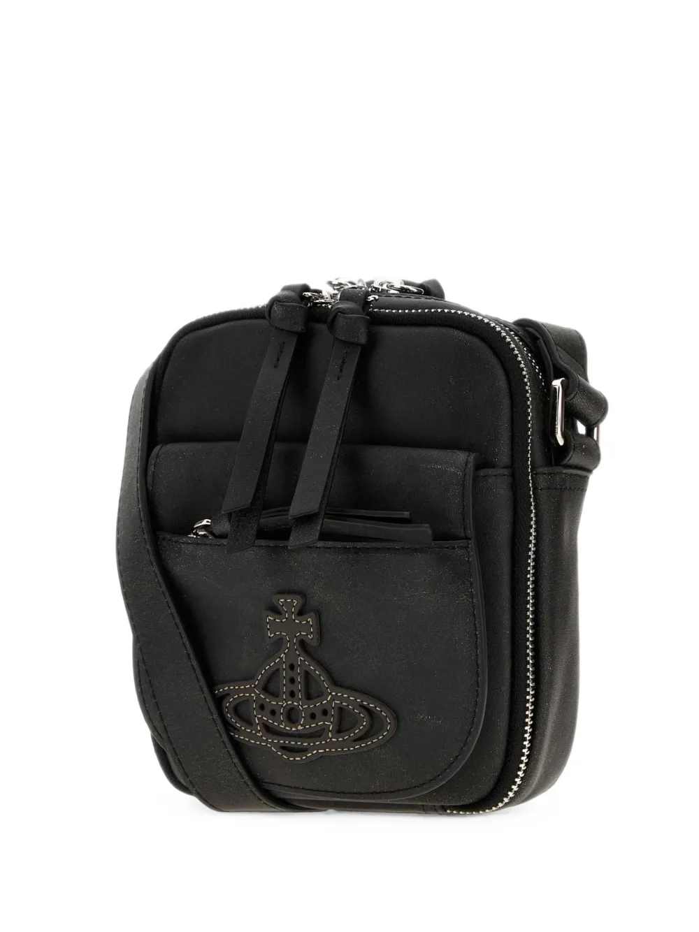 Vivienne Westwood Eton Orb-patch crossbody bag - Nero