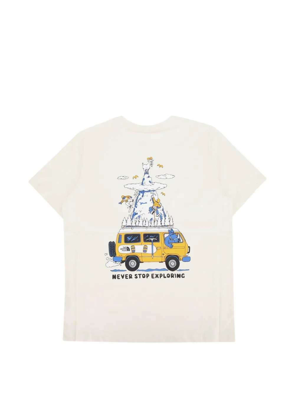 The North Face Kids Outdoor T-shirt met grafische print Beige