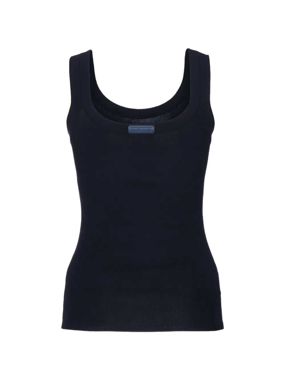 Elisabetta Franchi Ribgebreide tanktop Blauw