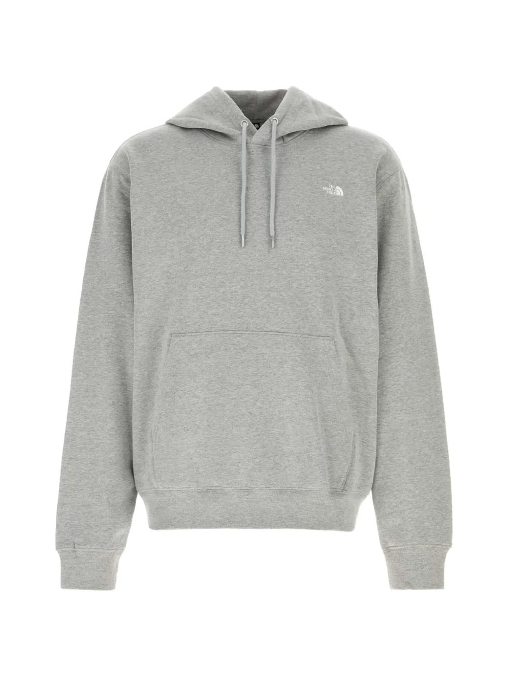 The North Face logo-embroidered jersey hoodie - Grau