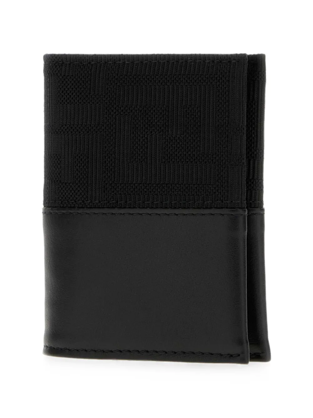 FENDI Leren pasjeshouder met FF-jacquard Zwart
