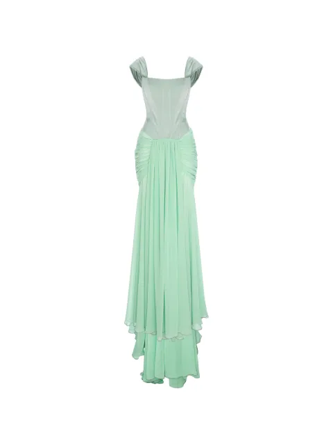 V:PM ATELIER maxi Jade draped corset dress
