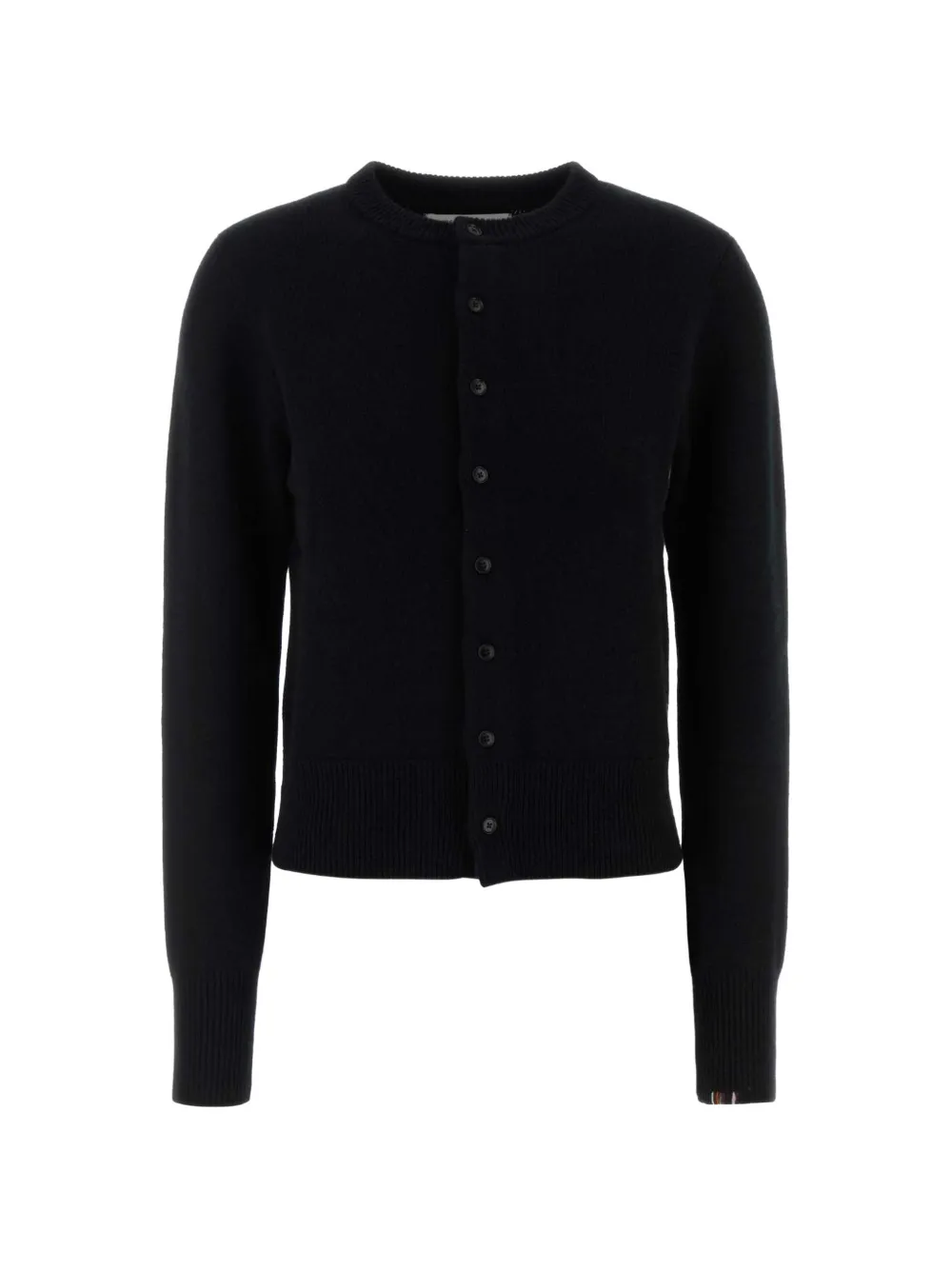 extreme cashmere crew-neck button-up cardigan - Schwarz