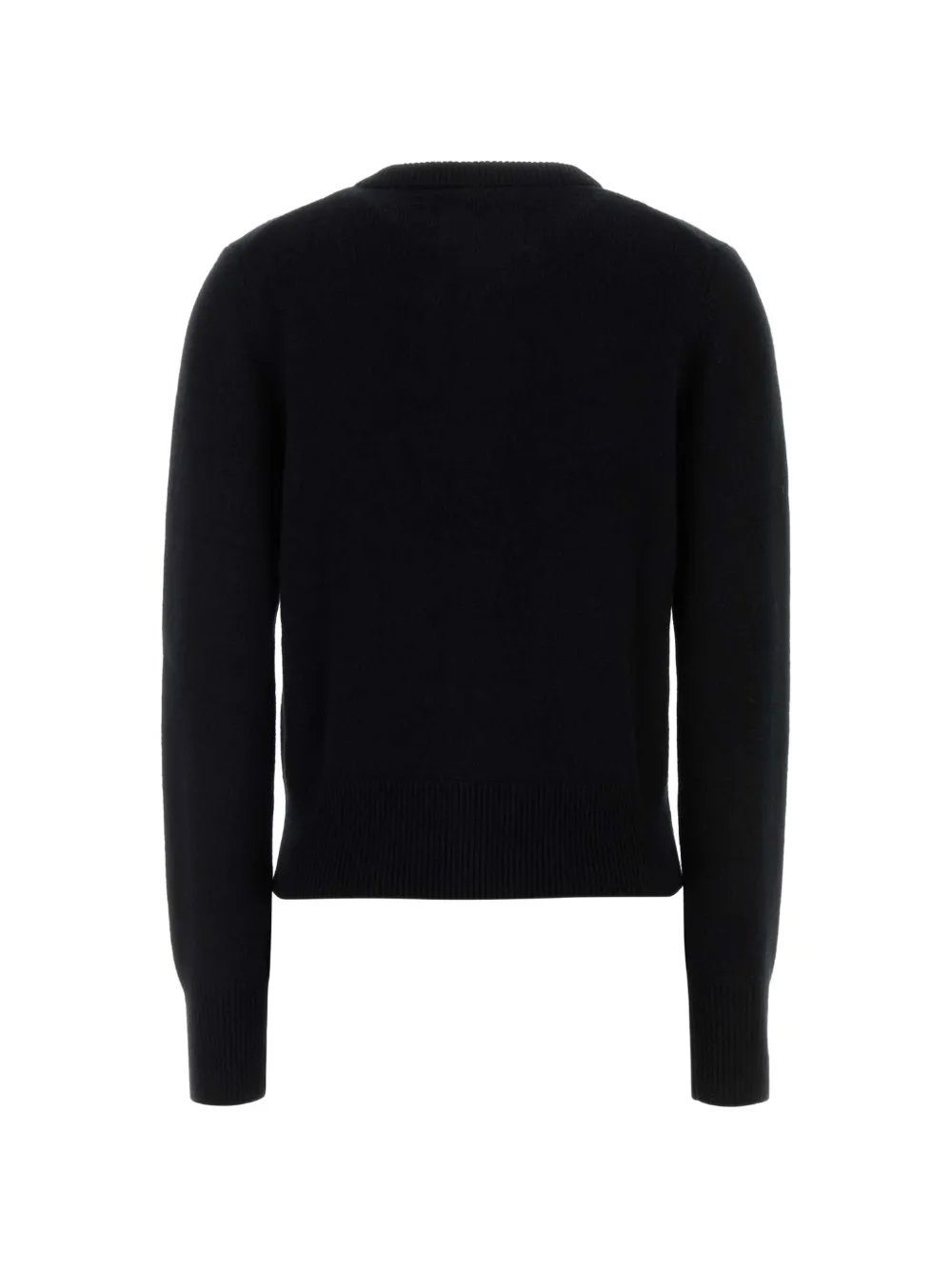 extreme cashmere Crew-neck Button-up Cardigan in Black, view 2