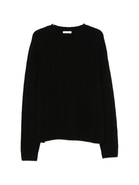 The Row Nanni cable-knit crew-neck sweater