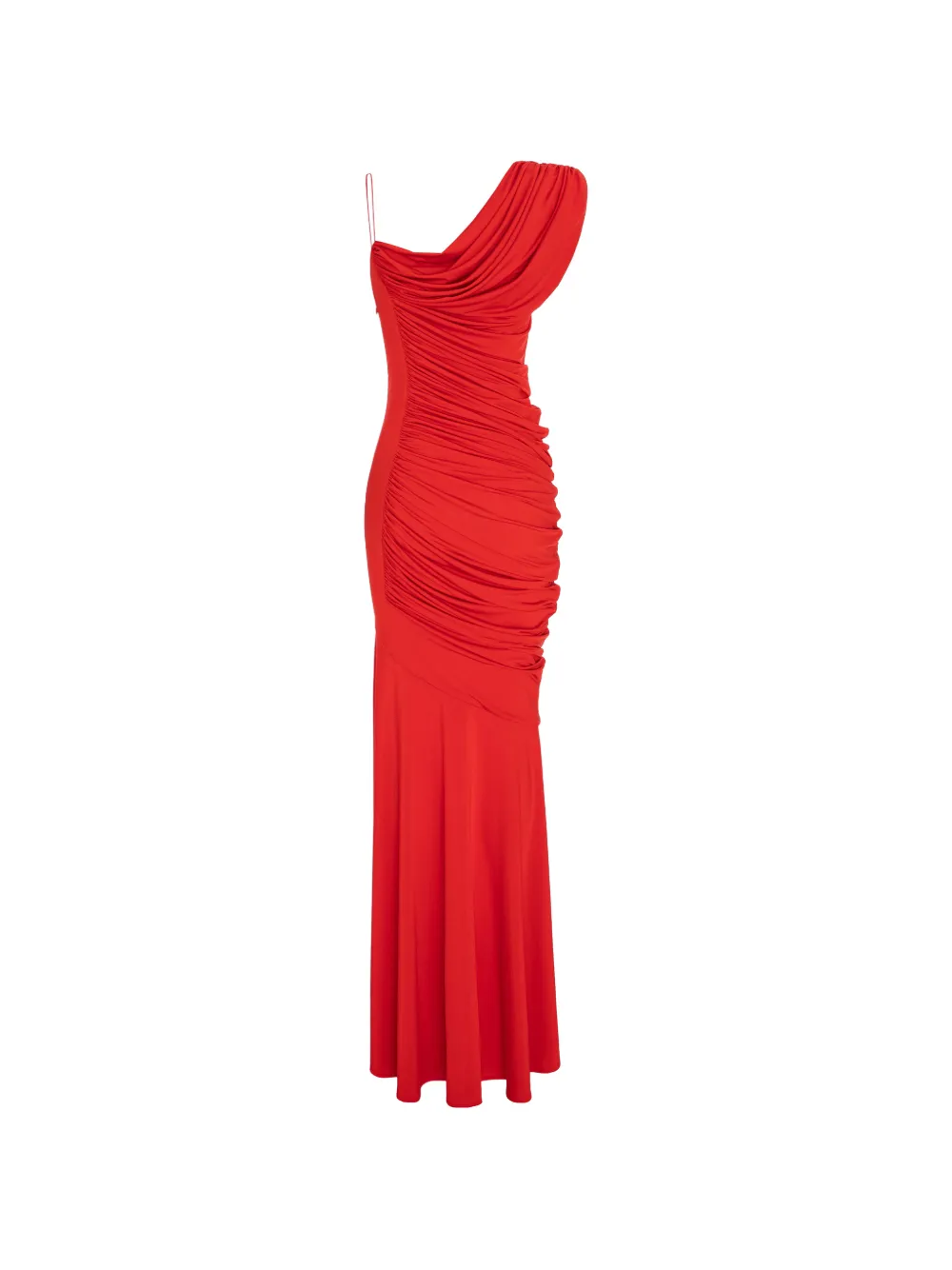 V:PM ATELIER Sade ruched maxi dress - Red