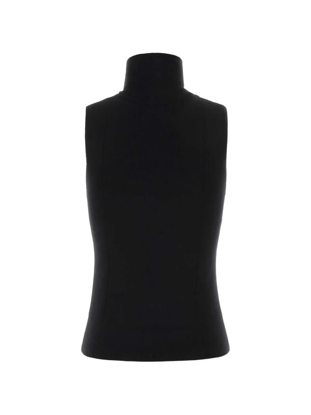 extreme cashmere n°502 Collo mouwloze top Zwart