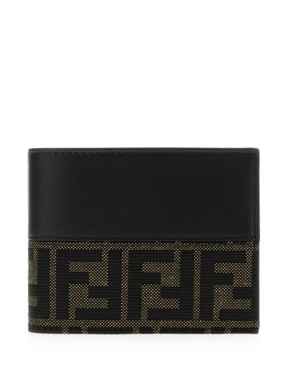 FENDI FF jacquard wallet - Nero