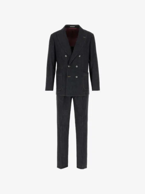 Brunello Cucinelli Blue denim suit
