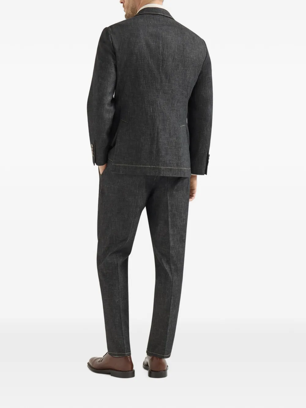 Brunello Cucinelli Pak met dubbele rij knopen Grijs