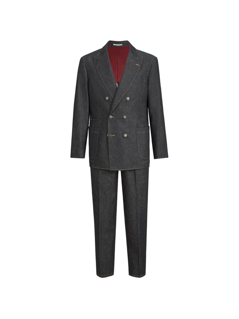 Brunello Cucinelli Blue denim suit - Grigio