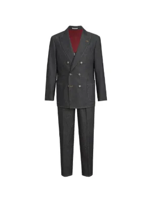 Brunello Cucinelli リネンスーツ | ブラウン | FARFETCH JP