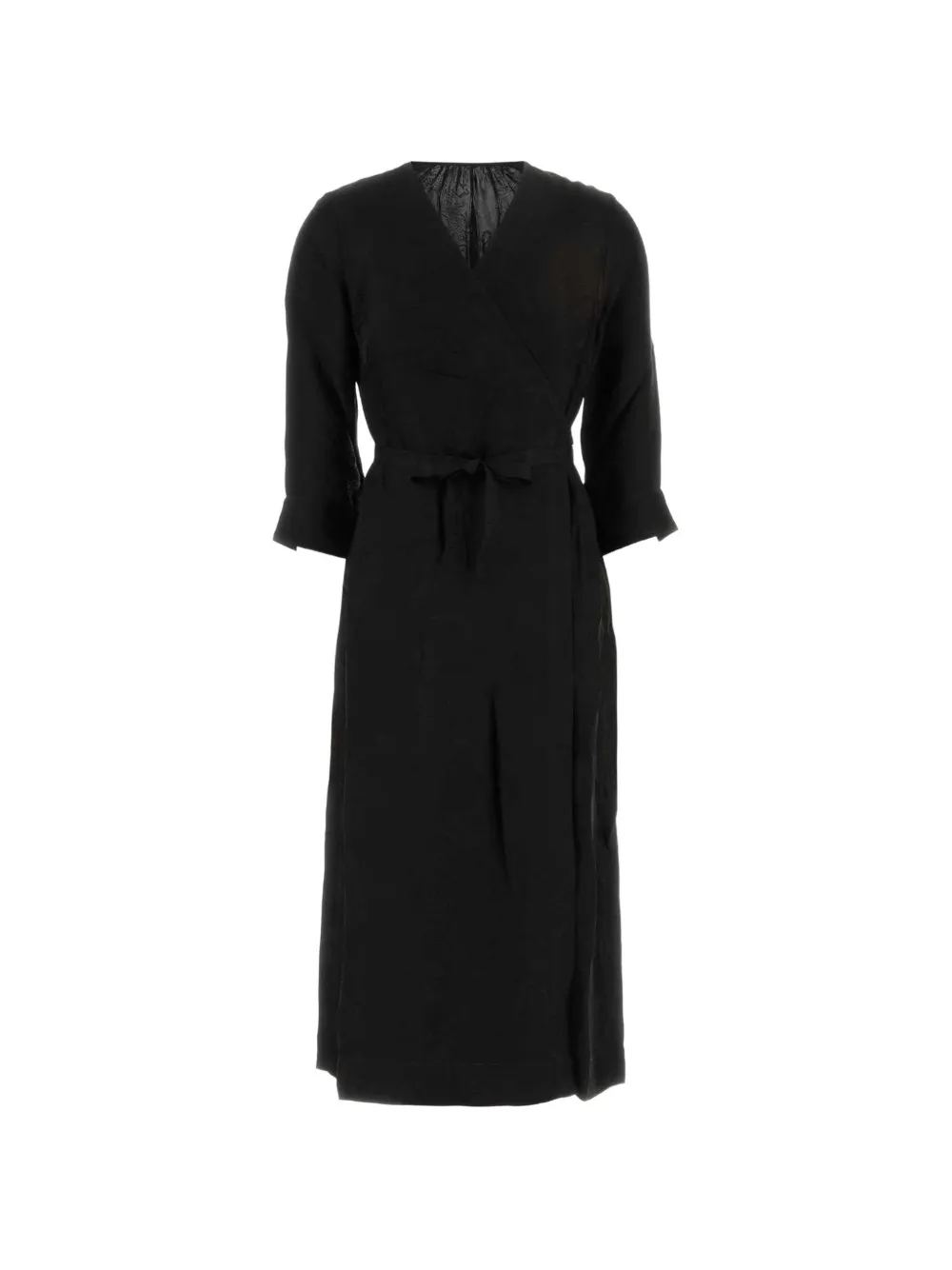 Uma Wang Anthea wrap midi dress - Schwarz