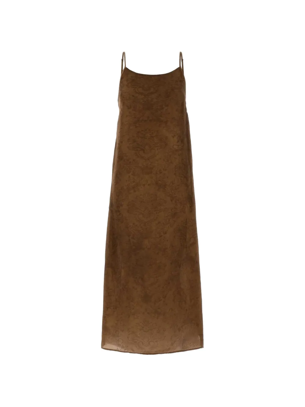 Uma Wang Anaya jacquard-pattern maxi dress - Marrone