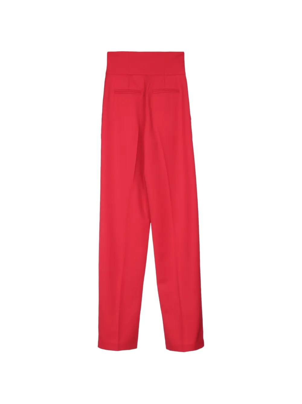 Elisabetta Franchi High waist plooibroek Rood