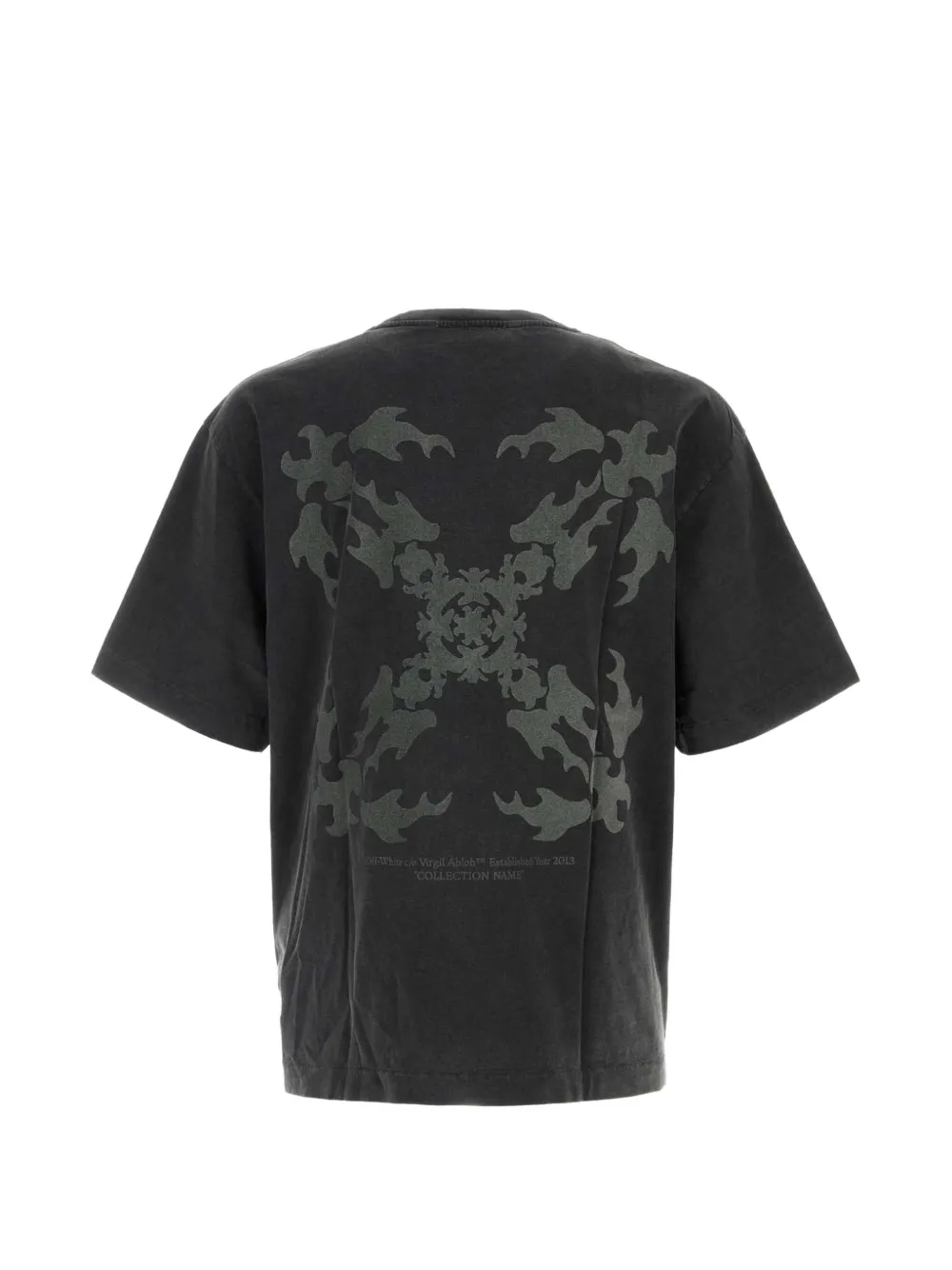 Off-White Slate katoenen-T-shirt Zwart