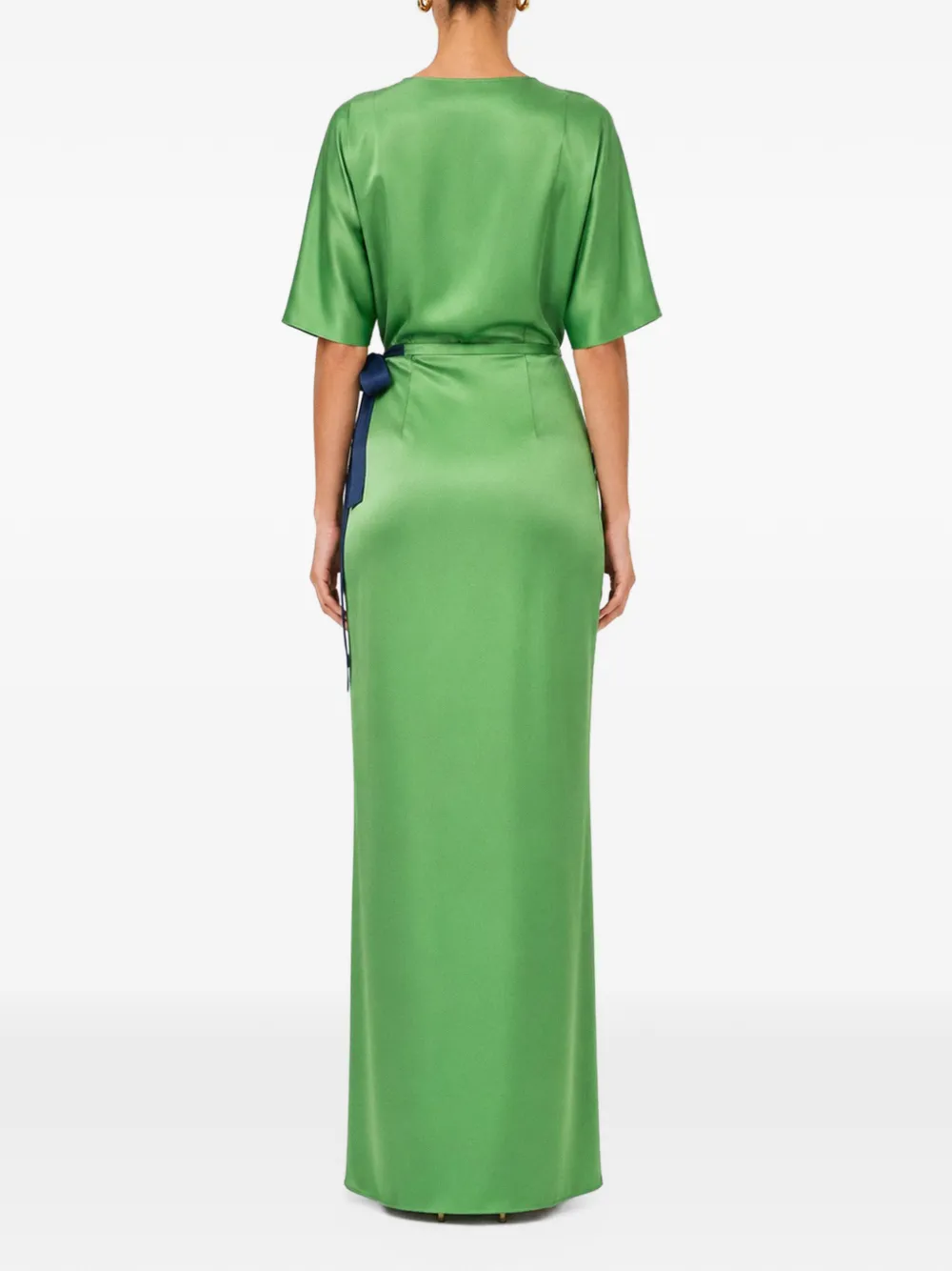 V:PM ATELIER Samantha gedrapeerde maxi-jurk Groen