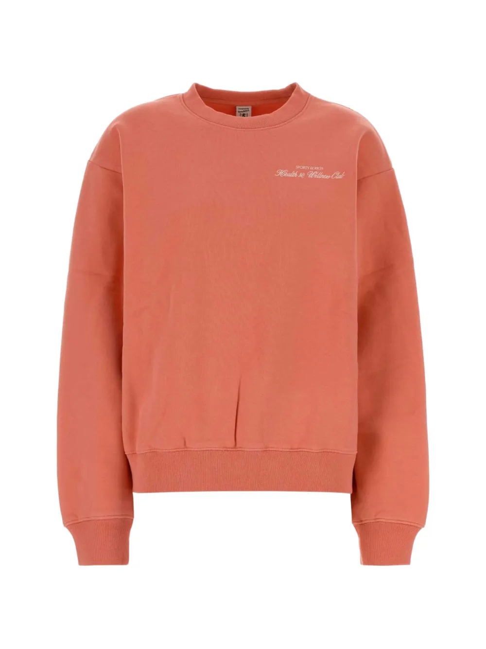 Sporty & Rich logo-print cotton sweatshirt - Rosa