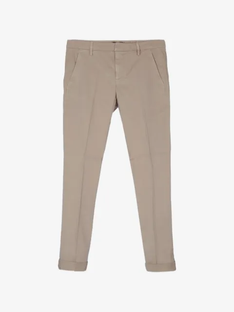 DONDUP pressed-crease turn-up tapered trousers