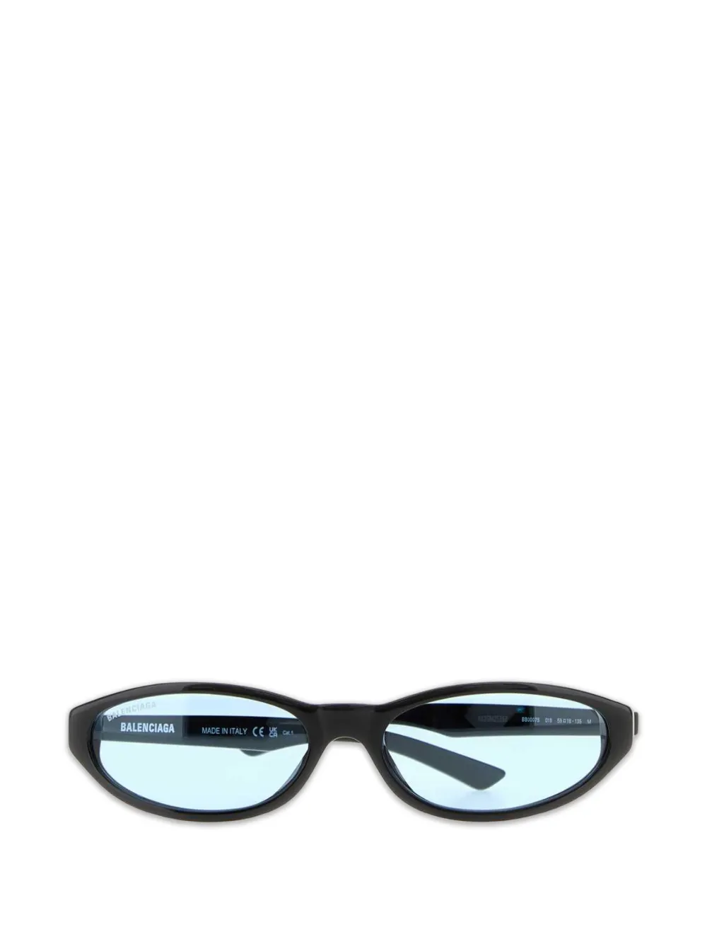Balenciaga Eyewear Neo zonnebril met rond montuur Zwart