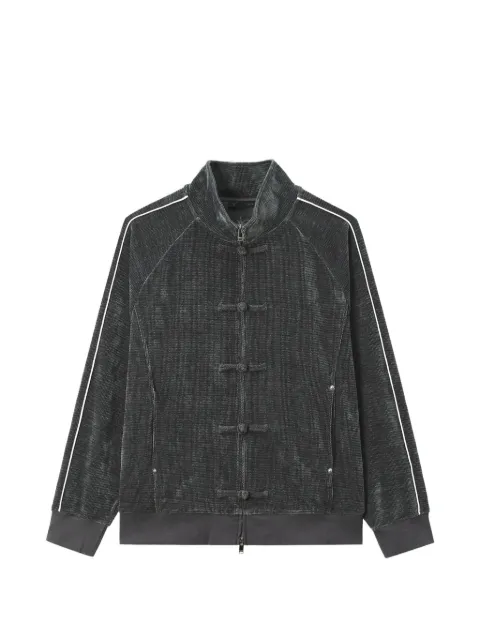 FIVE CM corduroy-effect frog-fastening sweatshirt