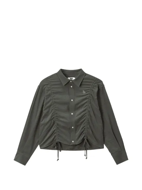 izzue ruched drawstring shirt