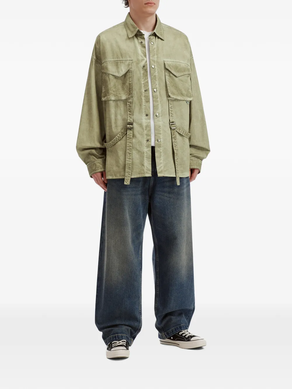 izzue Button-up overhemd Groen