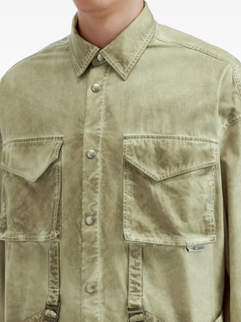 izzue Button-up overhemd Groen