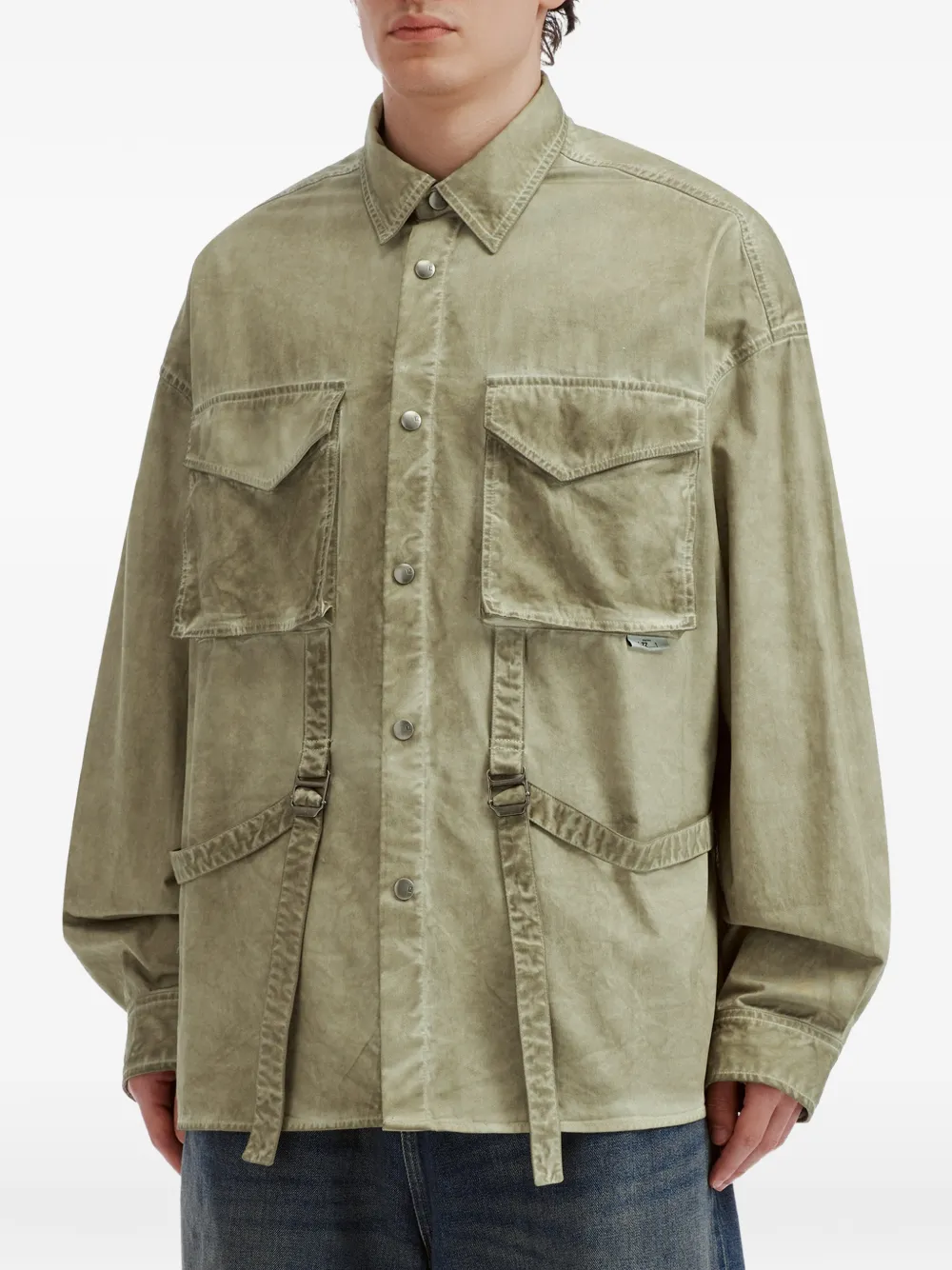 izzue Button-up overhemd Groen