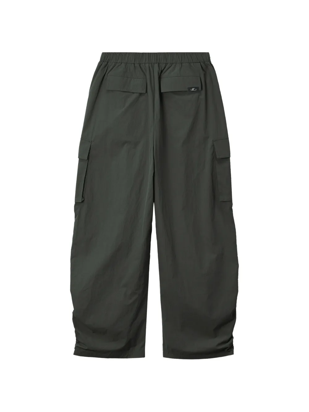 izzue Cargo broek met ruches en gesp Groen