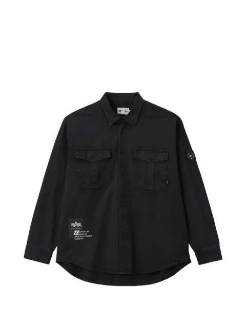 izzue patch-detail flap-pocket shirt