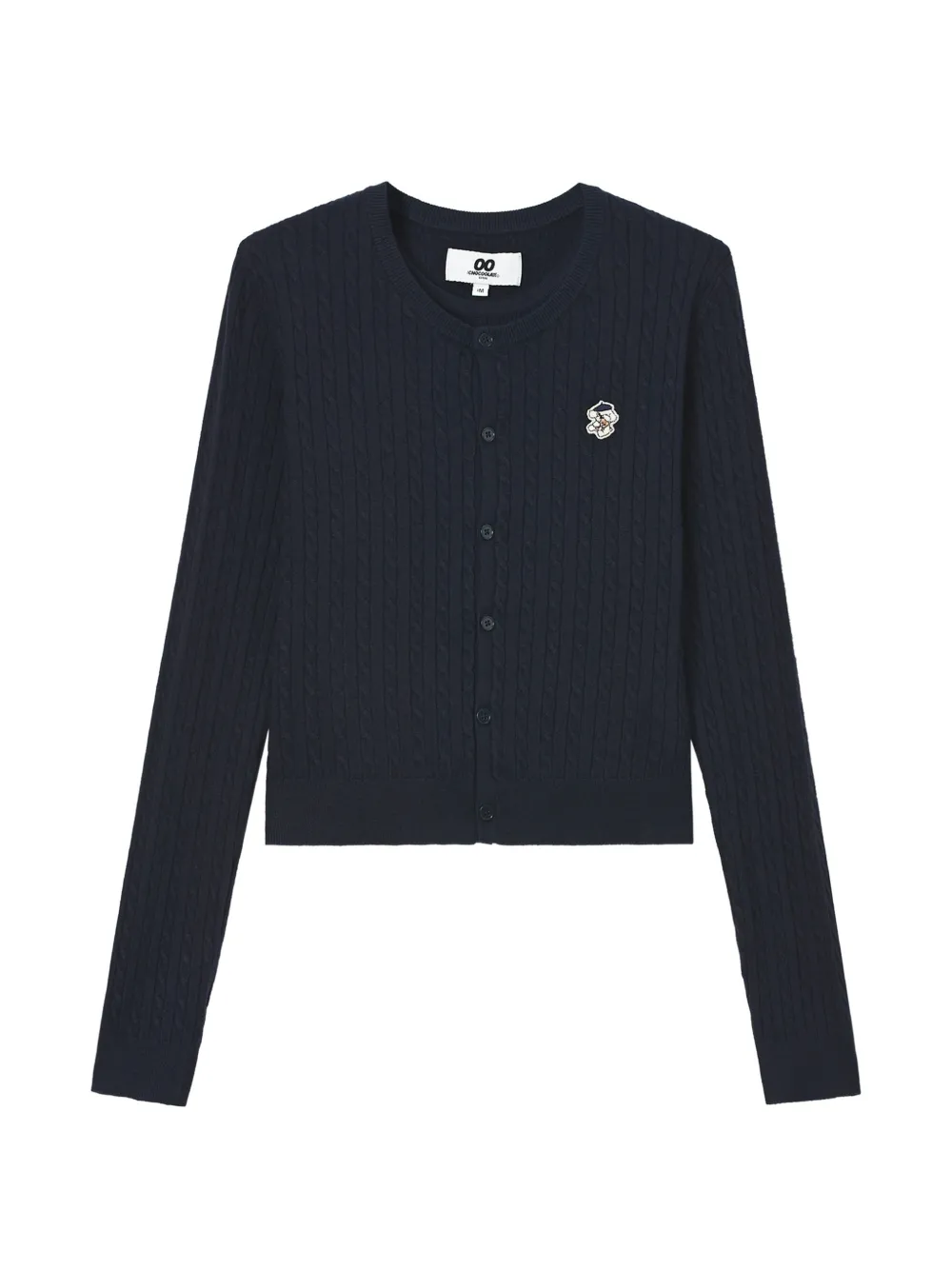 CHOCOOLATE cable-knit top and cardigan set