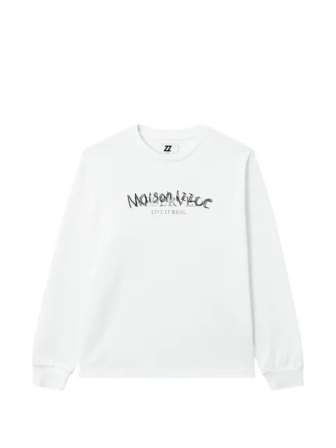 izzue logo-print long-sleeve T-shirt