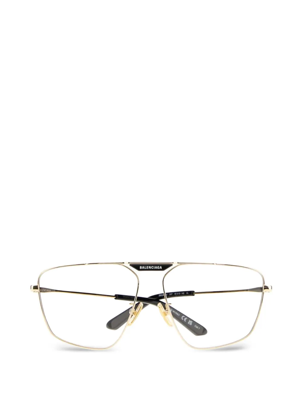 Balenciaga Eyewear Tag 2.0 navigator sunglasses in gold - Oro
