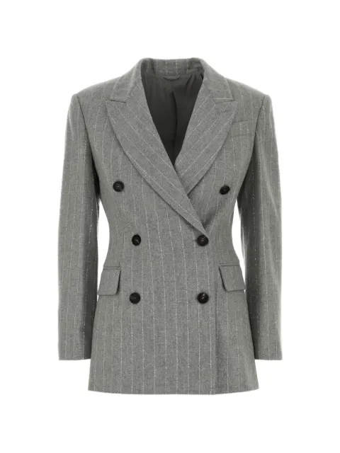 Brunello Cucinelli sequin-embellished double-breasted blazer