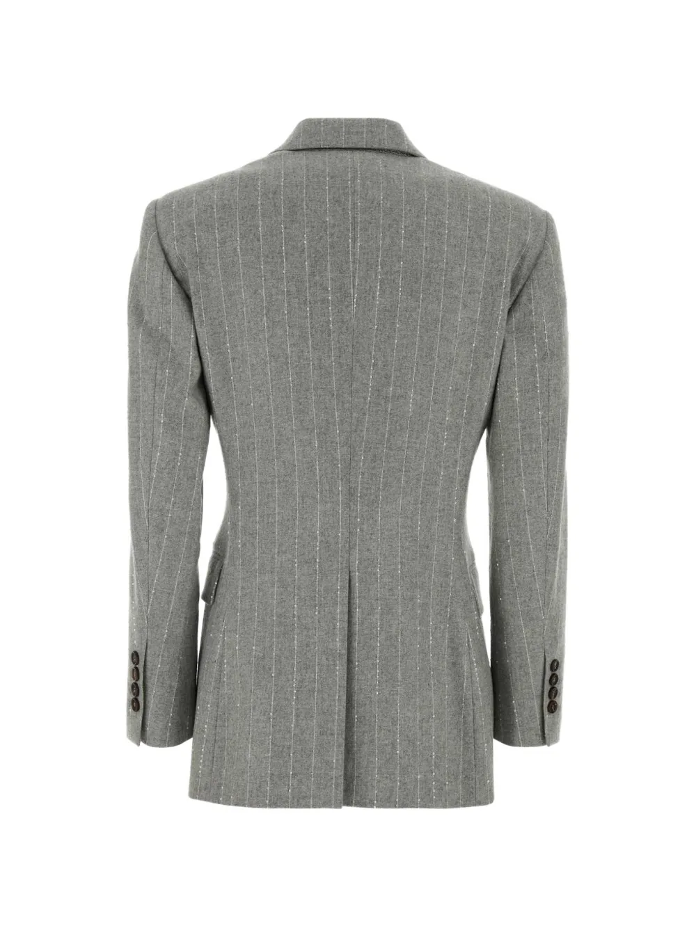 Brunello Cucinelli Blazer verfraaid met pailletten Grijs