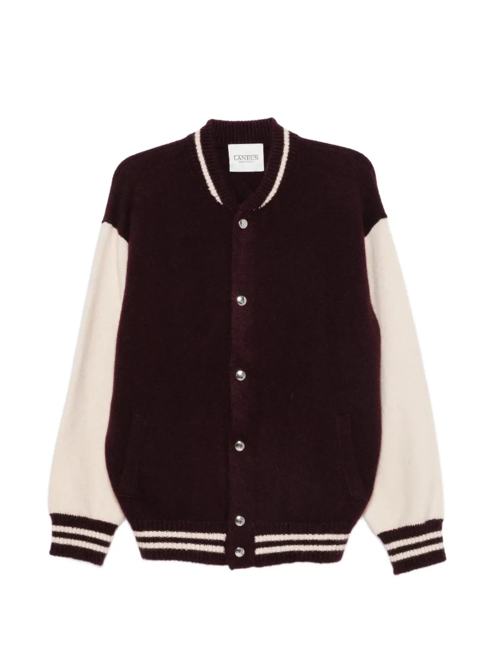 Laneus stripe-detail bomber jacket - Viola