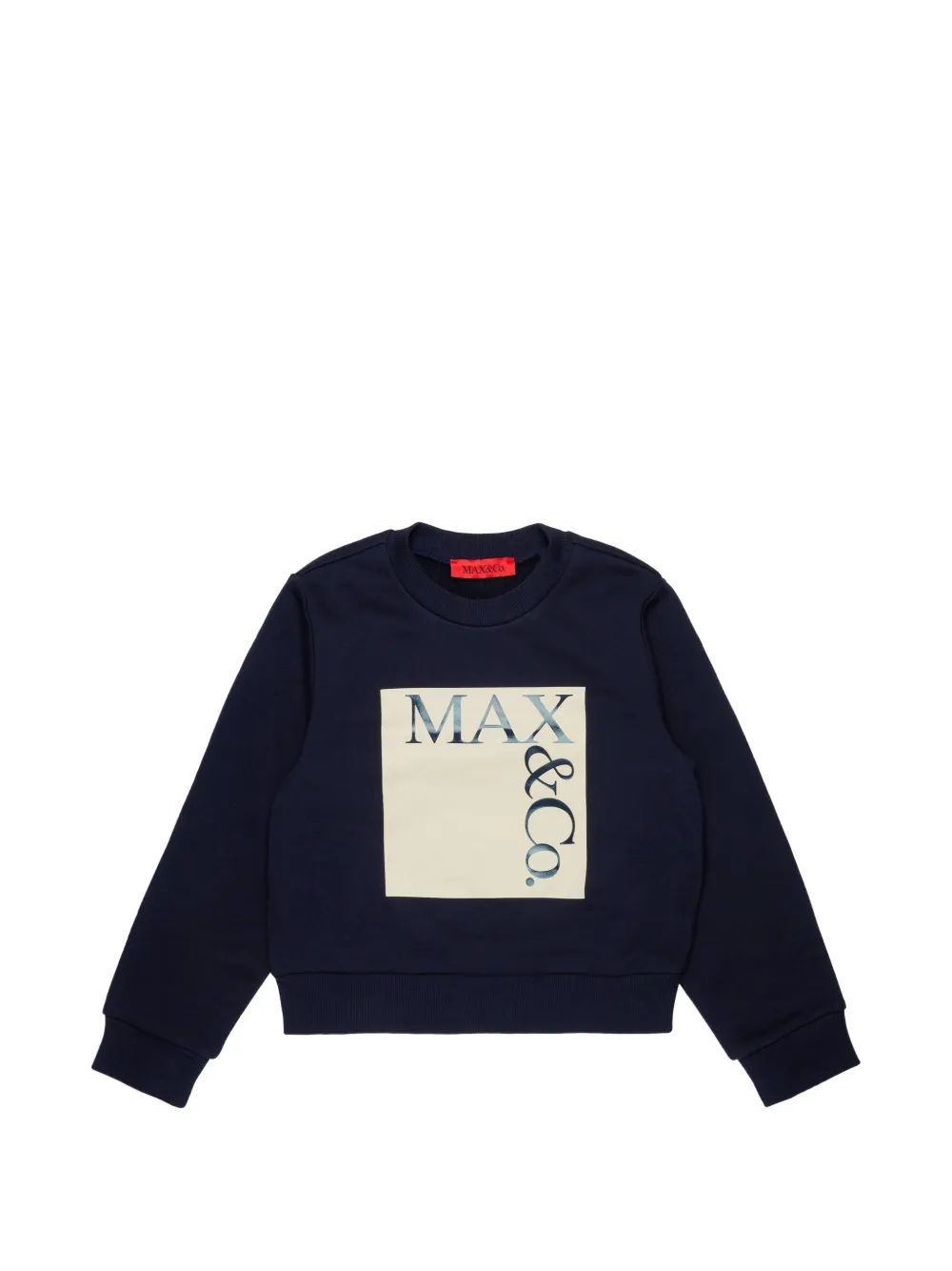 MAX&Co. Kids logo-print sweatshirt - Nero