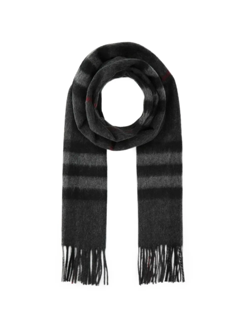 Burberry Embroidered cashmere scarf - Grigio