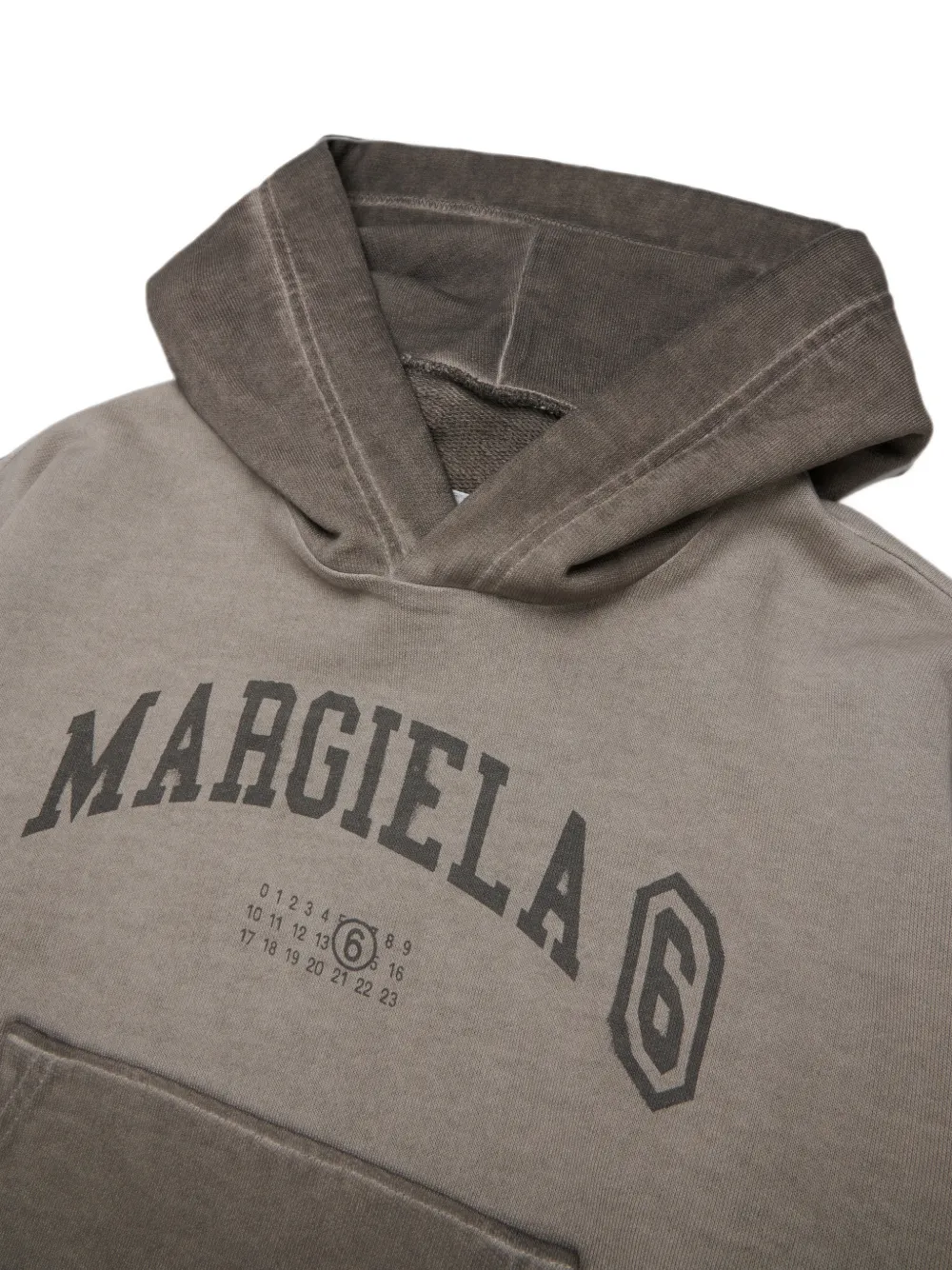 MM6 Maison Margiela Kids Hoodie met logoprint Grijs
