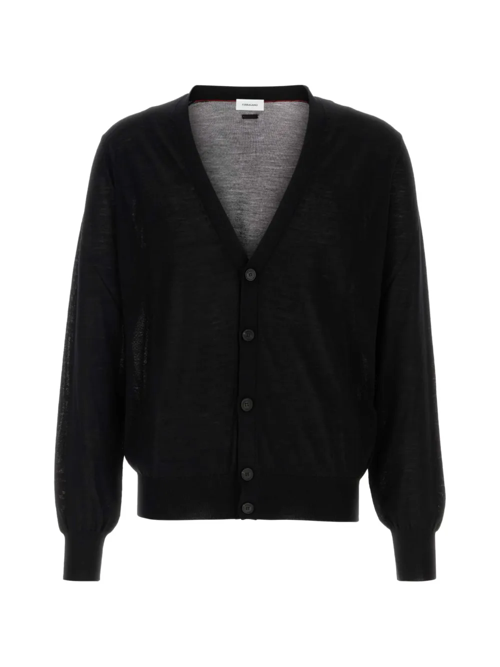 Ferragamo Black wool blend cardigan - Nero