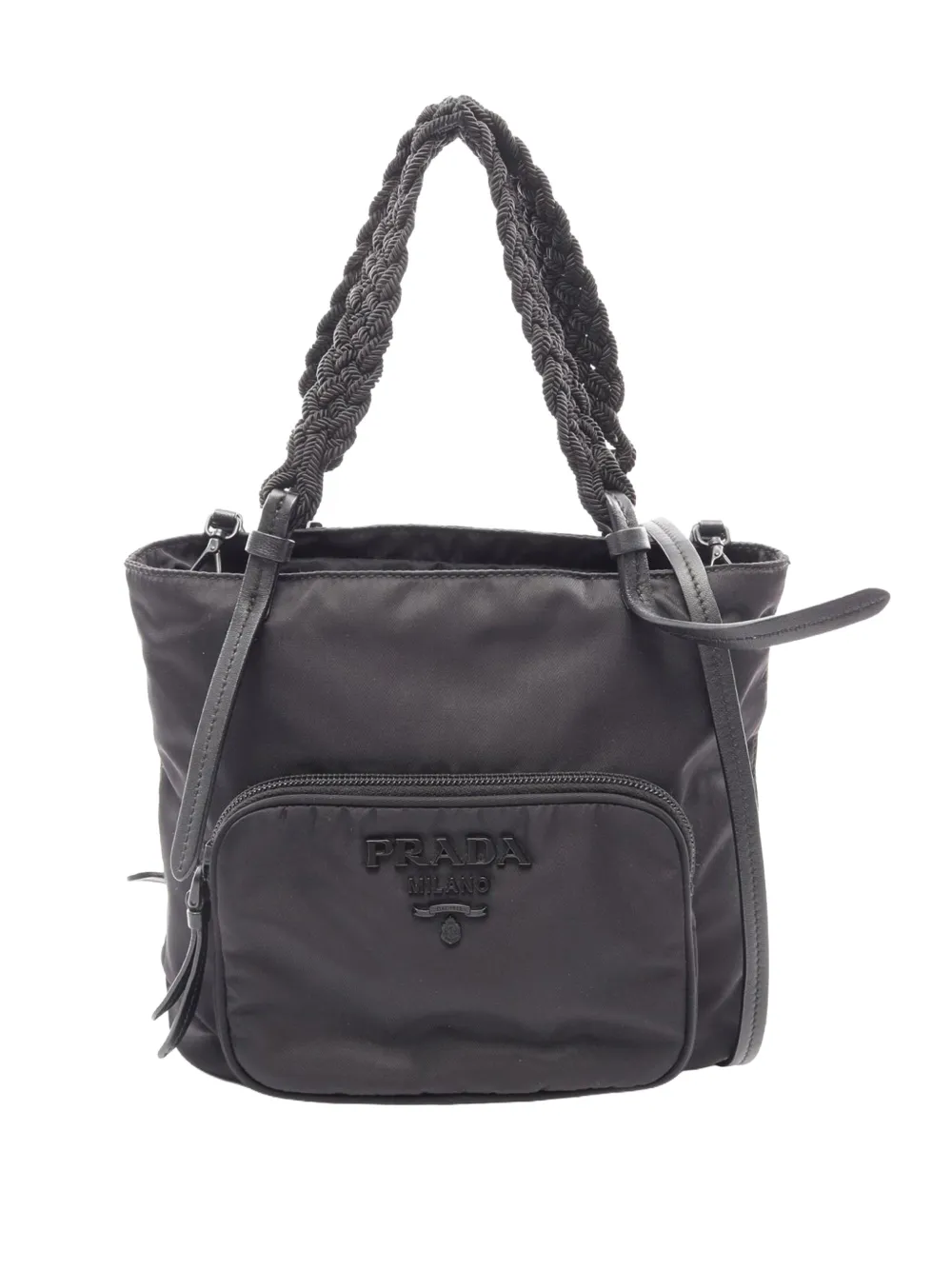 Prada Pre-Owned 2013-2026 Tessuto satchel - Schwarz