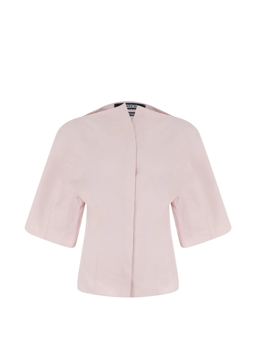 Jacquemus wide-sleeve concealed-fastening shirt - Rosa