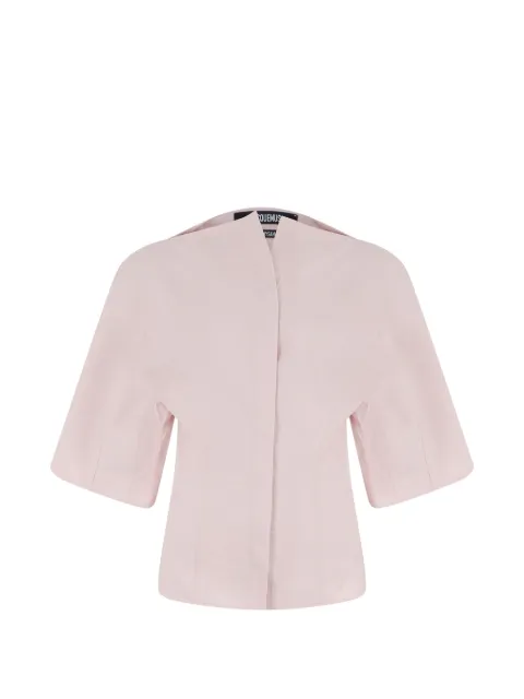 Jacquemus wide-sleeve concealed-fastening shirt