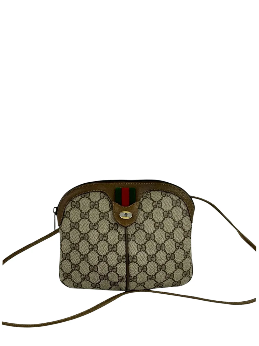 Gucci Pre-Owned 20th Century GG Supreme Web crossbody bag - Toni neutri